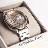 Michael Kors Nia Quartz Silver Dial Silver Steel Strap Watch For Women - MK3988 Authentic Buy Shop Now