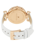 Swarovski Era Journey Silver Dial White Leather Strap Watch for Women - 5295369 Authentic Buy Shop Now