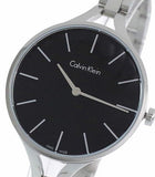 Calvin Klein Graphic Black Dial Silver Steel Strap Watch for Women - K7E23141 Authentic Buy Shop Now