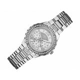 Guess Viva Quartz Silver Dial Silver Steel Strap Watch For Women - W0111l1 Authentic Buy Shop Now