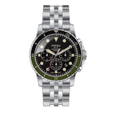 Fossil FB-01 Chronograph Black Dial Silver Steel Strap Watch for Men - FS5864 Authentic Buy Shop Now