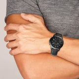 Fossil Grant Chronograph Black Dial Black Leather Strap Watch for Men - FS5132 Authentic Buy Shop Now