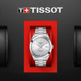 Tissot Gentleman Powermatic 80 Silicium Silver Dial Silver Steel Strap Watch For Men - T127.407.11.031.00 Authentic Buy Shop Now