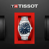 Tissot Gentlemen Powermatic 80 Silicium Blue Dial Silver Steel Strap Watch For Men - T127.407.11.041.00 Authentic Buy Shop Now