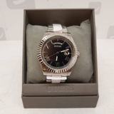 Guess Connoisseur Black Dial Silver Steel Strap Watch for Men - GW0265G1 Authentic Buy Shop Now