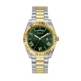 Guess Connoisseur Green Dial Two Tone Steel Strap Watch for Men - GW0265G8 Authentic Buy Shop Now