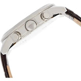 Guess Horizon Chronograph White Dial Brown Leather Strap Watch For Men - W0380G2 Authentic Buy Shop Now