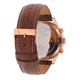 Guess Pinnacle Chronograph Quartz Blue Dial Brown Leather Strap Watch For Women - W0673G3 Authentic Buy Shop Now