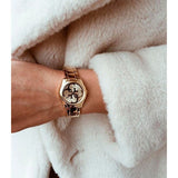 Guess G-Twist Rose Gold Dial Rose Gold Steel Strap Watch for Women - W1082L3 Authentic Buy Shop Now