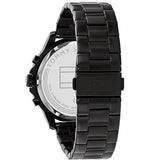 Tommy Hilfiger Henry Chronograph Black Dial Black Steel Strap Watch For Men - 1710478 Authentic Buy Shop Now