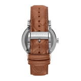 Burberry The City Silver Dial Brown Leather Strap Watch for Men - BU9904 Authentic Buy Shop Now