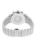 Emporio Armani Aviator Chronograph Beige Dial Silver Steel Strap Watch For Men - AR11239 Authentic Buy Shop Now