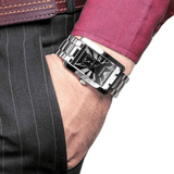 Emporio Armani Classic Black Dial Silver Stainless Steel Strap Watch For Men - AR0156 Authentic Buy Shop Now