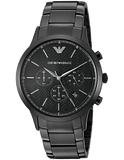 Emporio Armani Dress Chronograph Quartz Black Dial Black Stainless Steel Strap Watch For Men - AR2485 Authentic Buy Shop Now