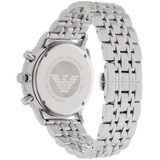Emporio Armani Tazio Chronograph Black Dial Silver Steel Strap Watch For Men - AR5988 Authentic Buy Shop Now
