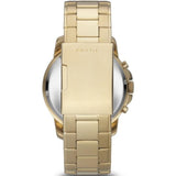 Fossil Grant Chronograph Black Dial Gold Steel Strap Watch for Men - FS4815 Authentic Buy Shop Now