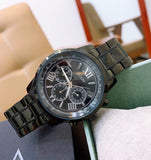 Guess Horizon Chronograph Black Dial Black Steel Strap Watch For Men - W0379G2 Authentic Buy Shop Now