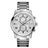 Guess Exec Quartz Silver Dial Silver Steel Strap Watch for Men - W0075G3 Authentic Buy Shop Now