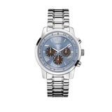 Guess Horizon Chronograph Quartz Blue Dial Silver Steel Strap Watch for Men - W0379G6 Authentic Buy Shop Now