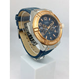 Guess Rigor Analog Blue Dial Blue Denim Strap Watch For Men - W0040G6 Authentic Buy Shop Now