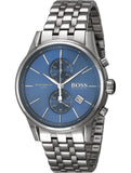 Hugo Boss Jet Blue Dial Silver Steel Strap Watch for Men - 1513384 Authentic Buy Shop Now