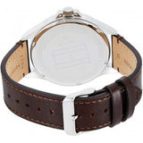 Tommy Hilfiger Jackson Multi-Function Silver Dial Brown Leather Strap Watch for Men - 1791239 Authentic Buy Shop Now