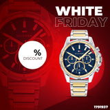 Tommy Hilfiger Mason Chronograph Blue Dial Two Tone Steel Strap Watch For Men - 1791937 Authentic Buy Shop Now