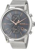 Hugo Boss Jet Chronograph Grey Dial Silver Mesh Bracelet Watch for Men - 1513440 Authentic Buy Shop Now
