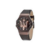 Maserati Potenza Brown Dial Brown Leather Strap Watch For Men - R8851108011 Authentic Buy Shop Now