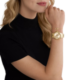 Michael Kors Lennox Gold Dial Gold Steel Strap Watch For Women - MK1062 Authentic Buy Shop Now