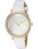 Michael Kors Cinthia Mother of Pearl Dial White Leather Strap Watch for Women - MK2662 Authentic Buy Shop Now