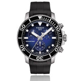 Tissot Seastar 1000 Chronograph Blue Dial Black Rubber Strap Watch For Men - T120.417.17.041.00 Authentic Buy Shop Now
