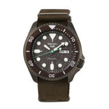 Seiko 5 Sport Automatic Brown Dial Brown Nylon Strap Watch For Men - SRPD85K1 Authentic Buy Shop Now