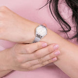 Guess Whisper Silver Dial Silver Mesh Bracelet Watch for Women - W1084L1 Authentic Buy Shop Now