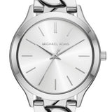 Michael Kors Runway Three-Hand Silver Dial Silver Steel Strap Watch for Women - MK7474 Authentic Buy Shop Now