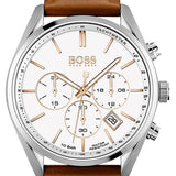Hugo Boss Champion White Dial Brown Leather Strap Watch for Men - 1513879 Authentic Buy Shop Now