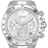 Hugo Boss Novia Chronograph Silver Dial Silver Steel Strap Watch for Women - 1502616 Authentic Buy Shop Now