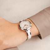 Swarovski Crystalline Delight Silver Dial Two Tone Steel Strap Watch for Women - 5580537 Authentic Buy Shop Now