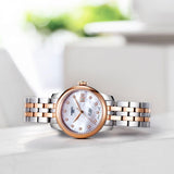 Tissot Le Locle Automatic Lady Mother of Pearl Dial Two Tone Steel Strap Watch For Women - T006.207.22.116.00 Authentic Buy Shop Now