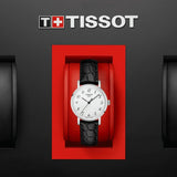 Tissot Everytime Small White Dial Black Leather Strap Watch For Women - T109.210.16.032.00 Authentic Buy Shop Now