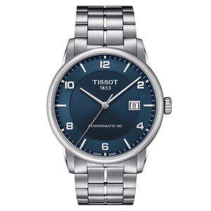 Tissot Luxury Powermatic 80 Blue Dial Silver Steel Strap Watch For Men - T086.407.11.041.00 Authentic Buy Shop Now