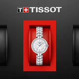 Tissot T Lady Flamingo Mother of Pearl White Dial Silver Steel Strap Watch For Women - T094.210.11.111.00 Authentic Buy Shop Now