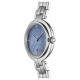 Tissot T Lady Flamingo Mother of Pearl Blue Dial Silver Steel Strap Watch For Women - T094.210.11.121.00 Authentic Buy Shop Now