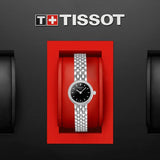 Tissot T Lady Lovely Black Dial Silver Steel Strap Watch For Women - T058.009.11.051.00 Authentic Buy Shop Now