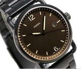 Fossil The Commuter Brown Dial Black Steel Strap Watch for Men - FS5277 Authentic Buy Shop Now
