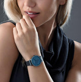 Hugo Boss Infinity Blue Dial Blue Mesh Bracelet Watch for Women - 1502518 Authentic Buy Shop Now