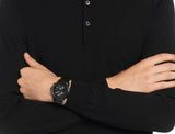 Hugo Boss Rafale Chronograph Black Dial Black Leather Strap Watch For Men - 1513389 Authentic Buy Shop Now