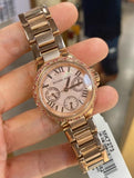 Michael Kors Mini Camille Multifunction Rose Gold Dial Rose Gold Steel Strap Watch For Women - MK7273 Authentic Buy Shop Now