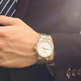 Tissot T Classic Carson Automatic White Dial Two Tone Steel Strap Watch for Men - T085.407.22.011.00 Authentic Buy Shop Now