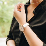Fossil Jacqueline Quartz Mother of Pearl White Dial White Leather Strap Watch for Women - ES4579 Authentic Buy Shop Now